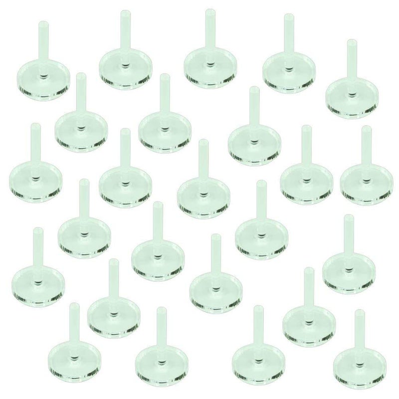 LITKO Acrylic Flight Stands | Round | 3mm Clear Circular Flight Base with Peg (20mm) - Image 1